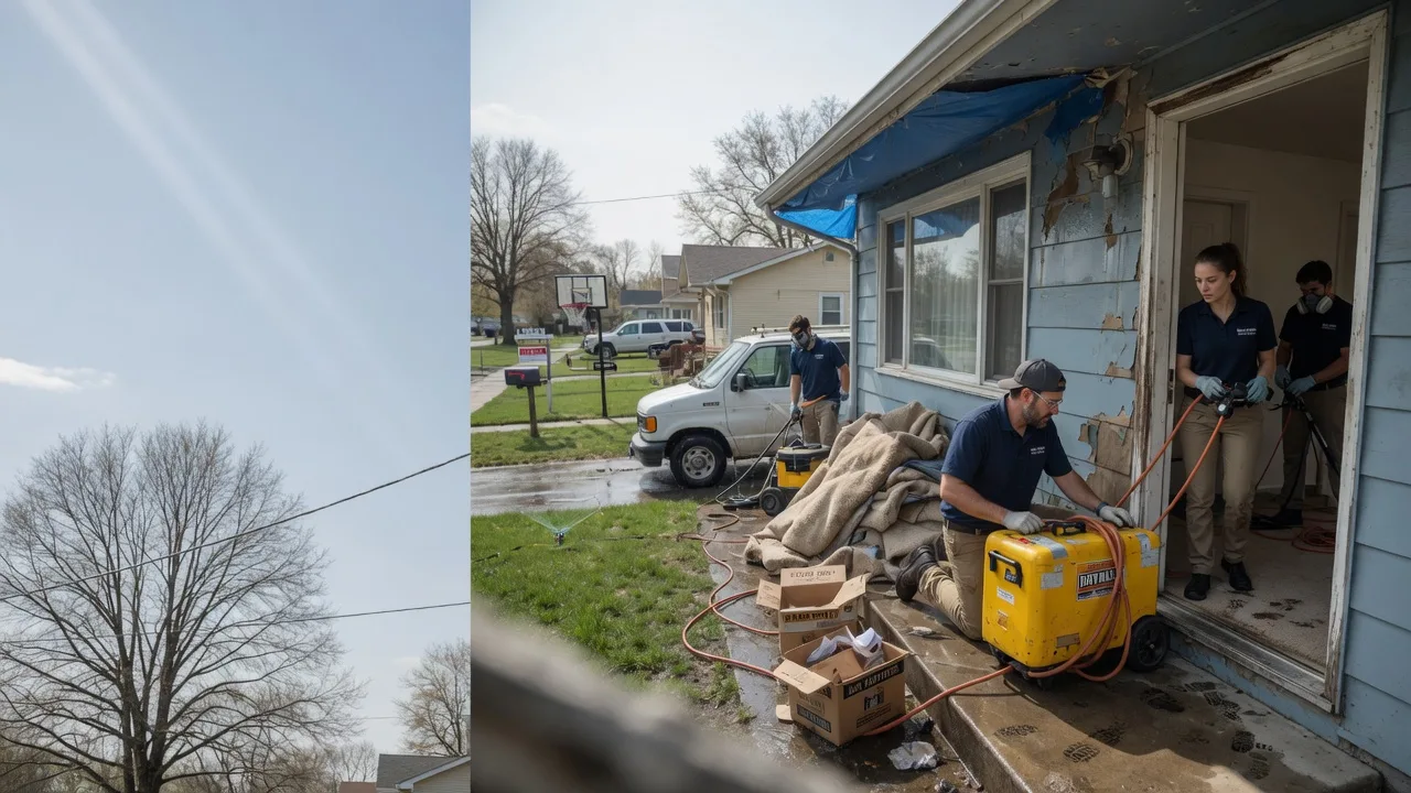 Basement Flood Cleanup in Hebron, IN near me